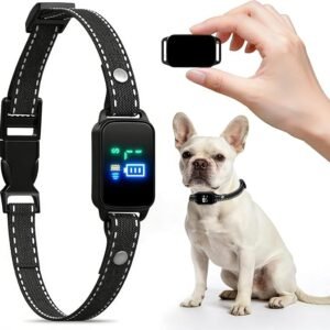 Bark Collar, Dog Bark Collar, Training Bark Collar | 5-60LBS Small & Medium Dogs, IP67 Waterproof, Rechargeable Anti Barking Collar with 3Modes, 5 Beep&7 Level Sensitivity