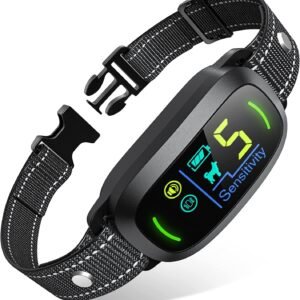 Dog Bark Collar, Rechargeable Smart Collar, Anti Barking Training Collar with 5 Adjustable Sensitivity Beep Vibration, Bark Collar for Large Medium Small Dogs