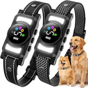 Dog Bark Collar for Large Medium Small Dogs, AI No-Bark Collar for Dogs Training Collar, Smart Barking Collar, Rechargeable Bark Collar