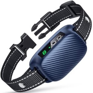 Dog Bark Collar, Automatic Bark Collar with 8 Sensitivity Levels,Smart Waterproof No Bark Collar with Beep Vibration Modes, Rechargeable Anti Barking Collars for Large Medium Dogs